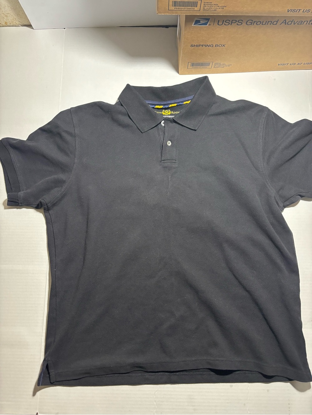Club Room Black Men's Short-Sleeve Polo